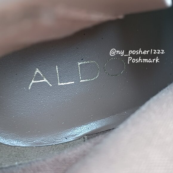 ＡＬＤＯ Tan Fringe Suede Booties - Picture 8 of 8